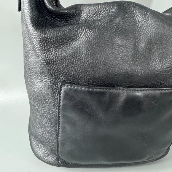 Michael Michael Kors Black Leather Bucket Shoulder Bag - Picture 6 of 15